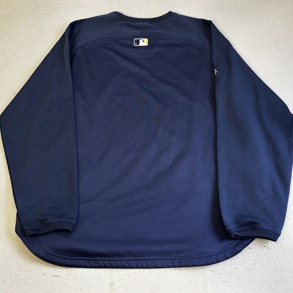 Majestic Washington Nationals Shirt Mens XL Authentic Waffle Sleeve Therma Base - Picture 7 of 8